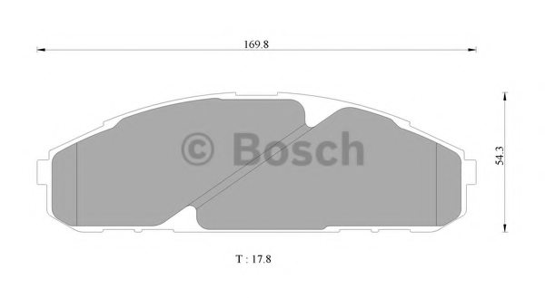 BOSCH 0 986 505 916 Brake Pad Set, disc brake
